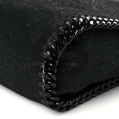 Stella McCartney Shaggy Deer Mini Falabella Fold Over Tote Black 6 of 10