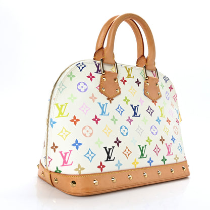 Louis Vuitton Monogram Multicolor Alma White 3 of 10