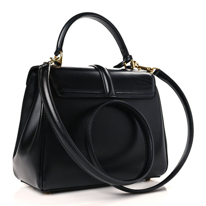 Celine Satinated Calfskin Small 16 Top Handle Bag Black 3 of 10