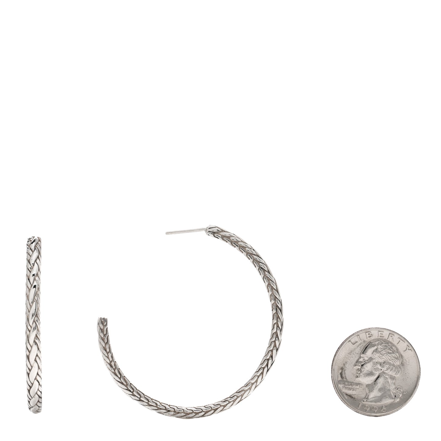 Classic Chain Kepang Hoop Earrings