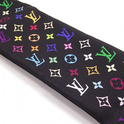 Louis Vuitton Silk Monogram Multicolor Bandeau Black 7 of 7