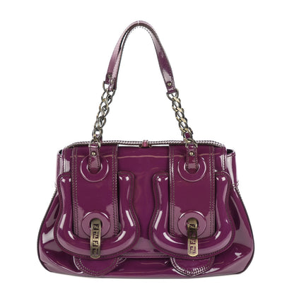 Fendi Patent B Bag Purple 1 of 10