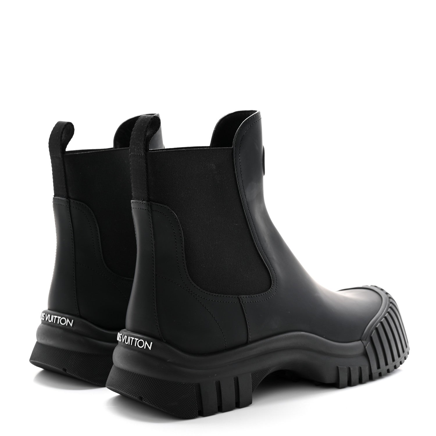 Louis Vuitton Calfskin Ruby Flat Ankle Boots 41 Black 4 of 14