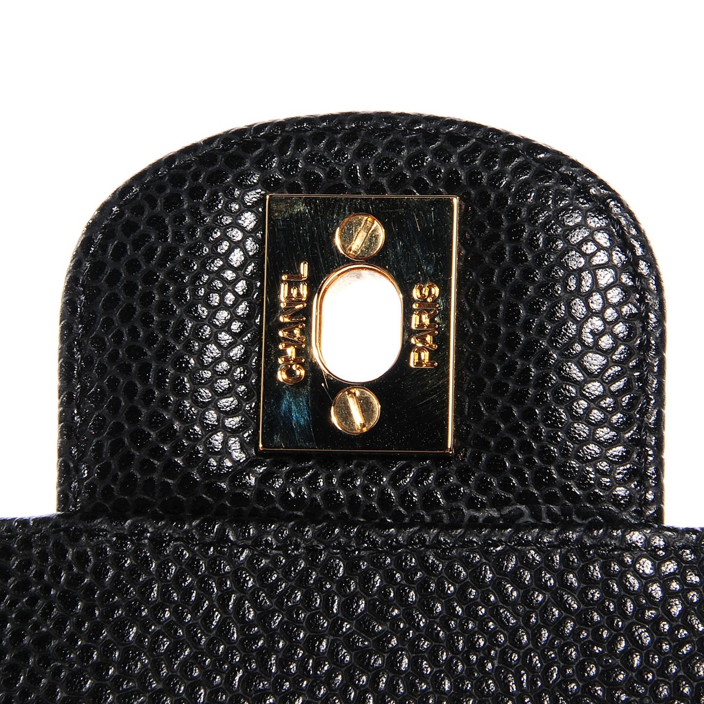 Caviar Quilted Mini Square Flap Bag Black