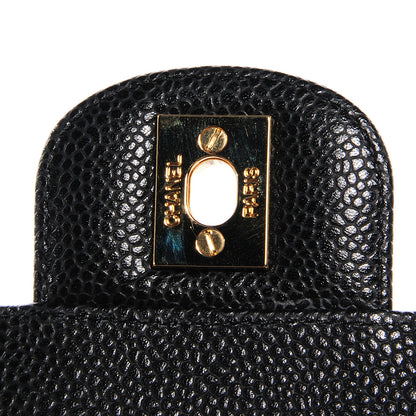 Chanel Caviar Quilted Mini Square Flap Bag Black 9 of 20