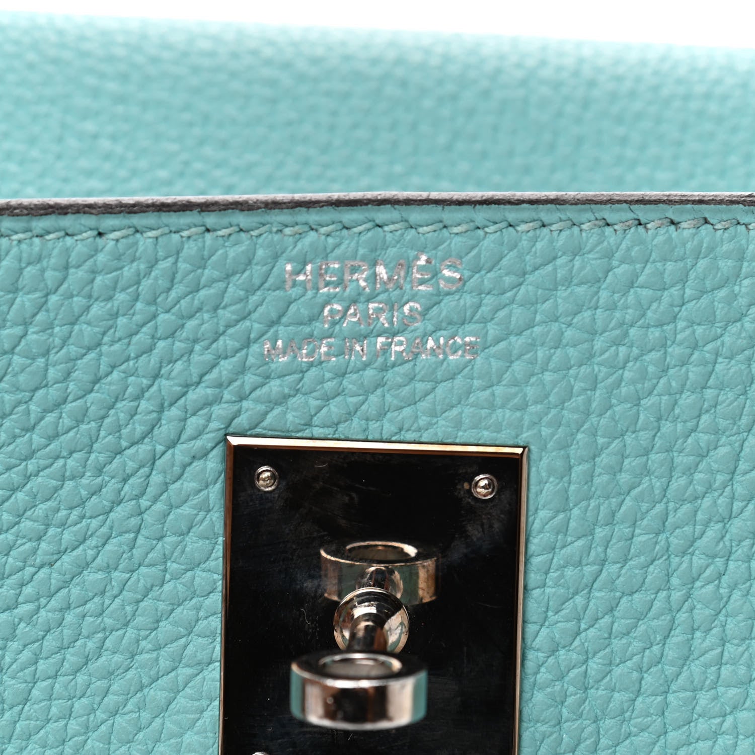 Hermes Togo Kelly Retourne 35 Bleu Atoll 5 of 15