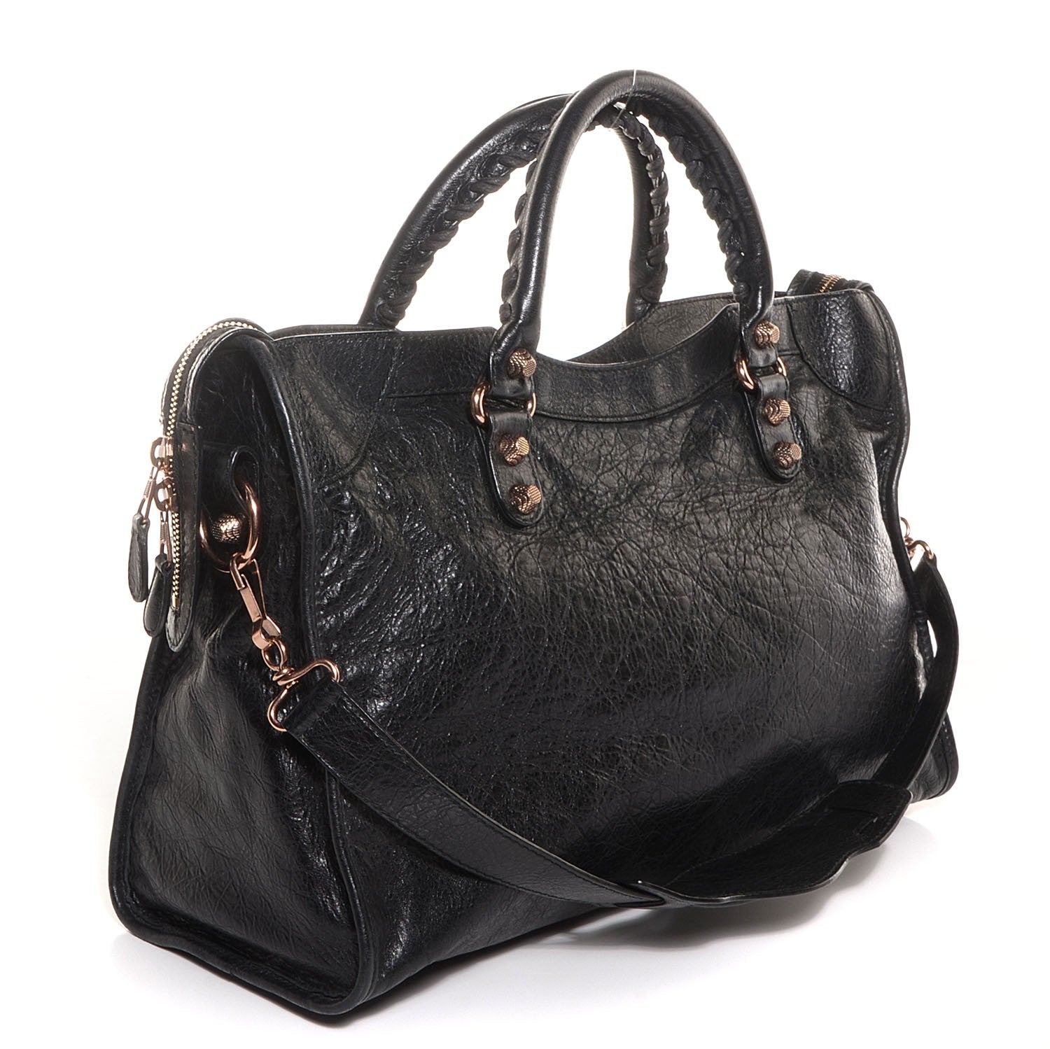 Balenciaga Agneau Giant 12 Rose Gold Hardware City Black 6 of 12