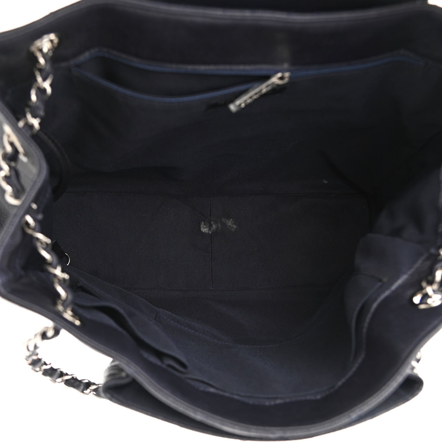 Chanel Caviar Quilted Flap Tote Navy Blue 5 of 11