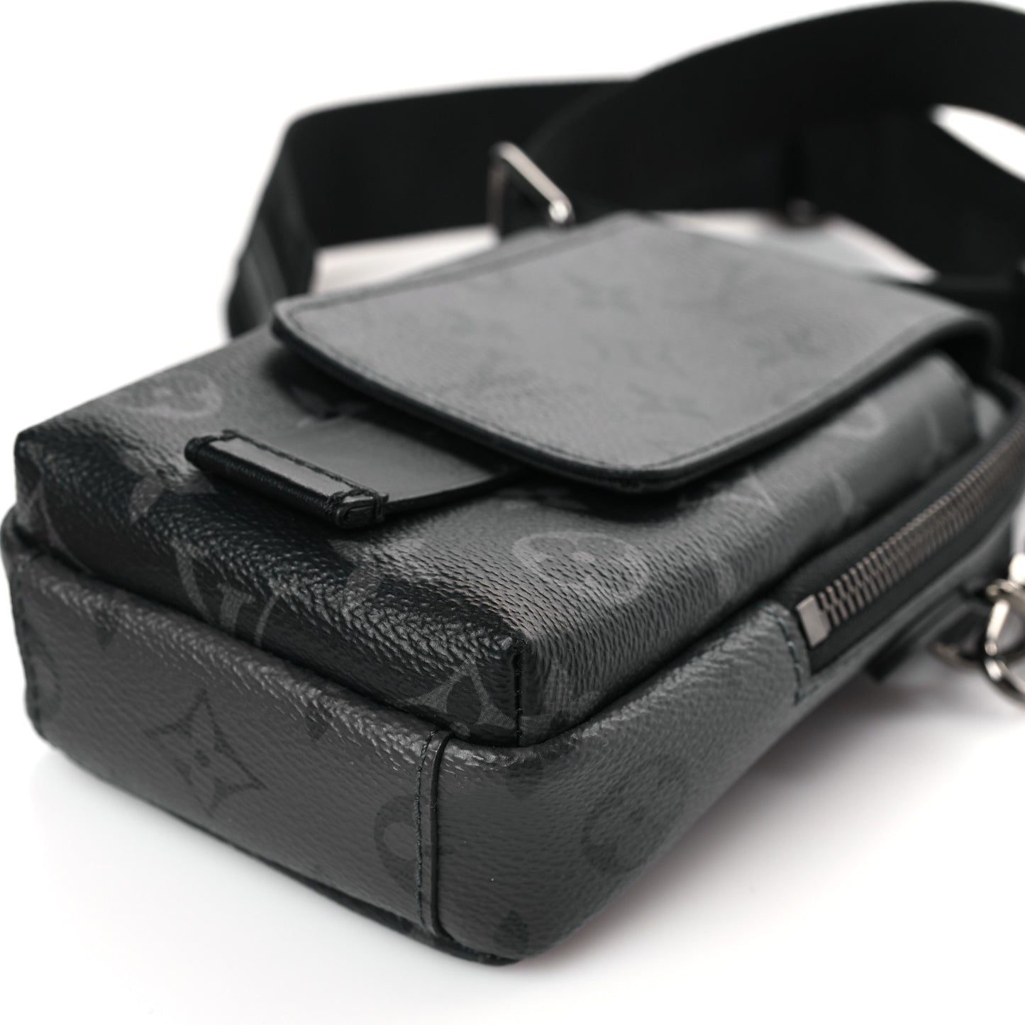 Monogram Eclipse Reverse Double Phone Pouch NM