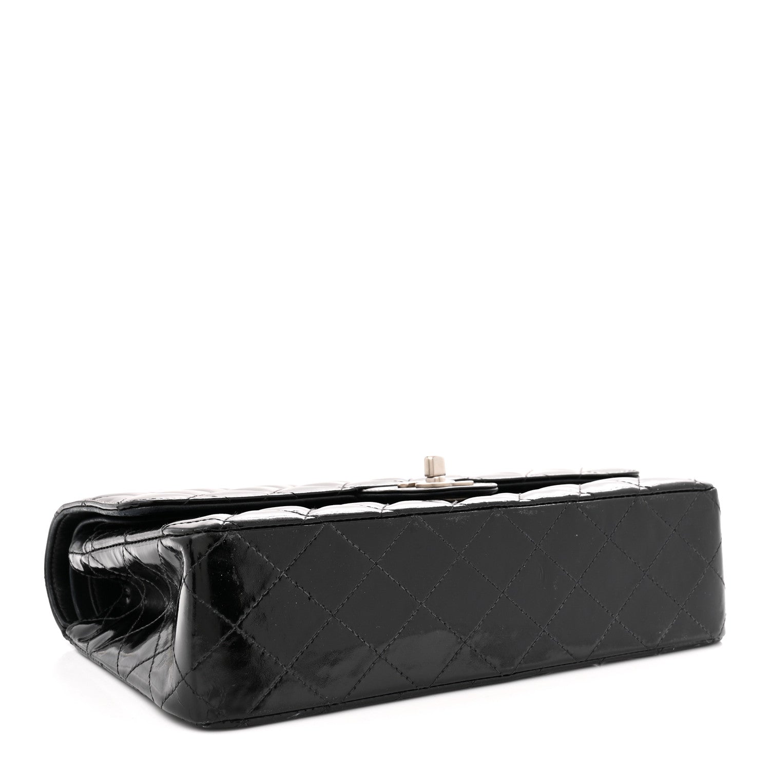 Chanel Patent Quilted Medium Double Flap Black 4 of 12