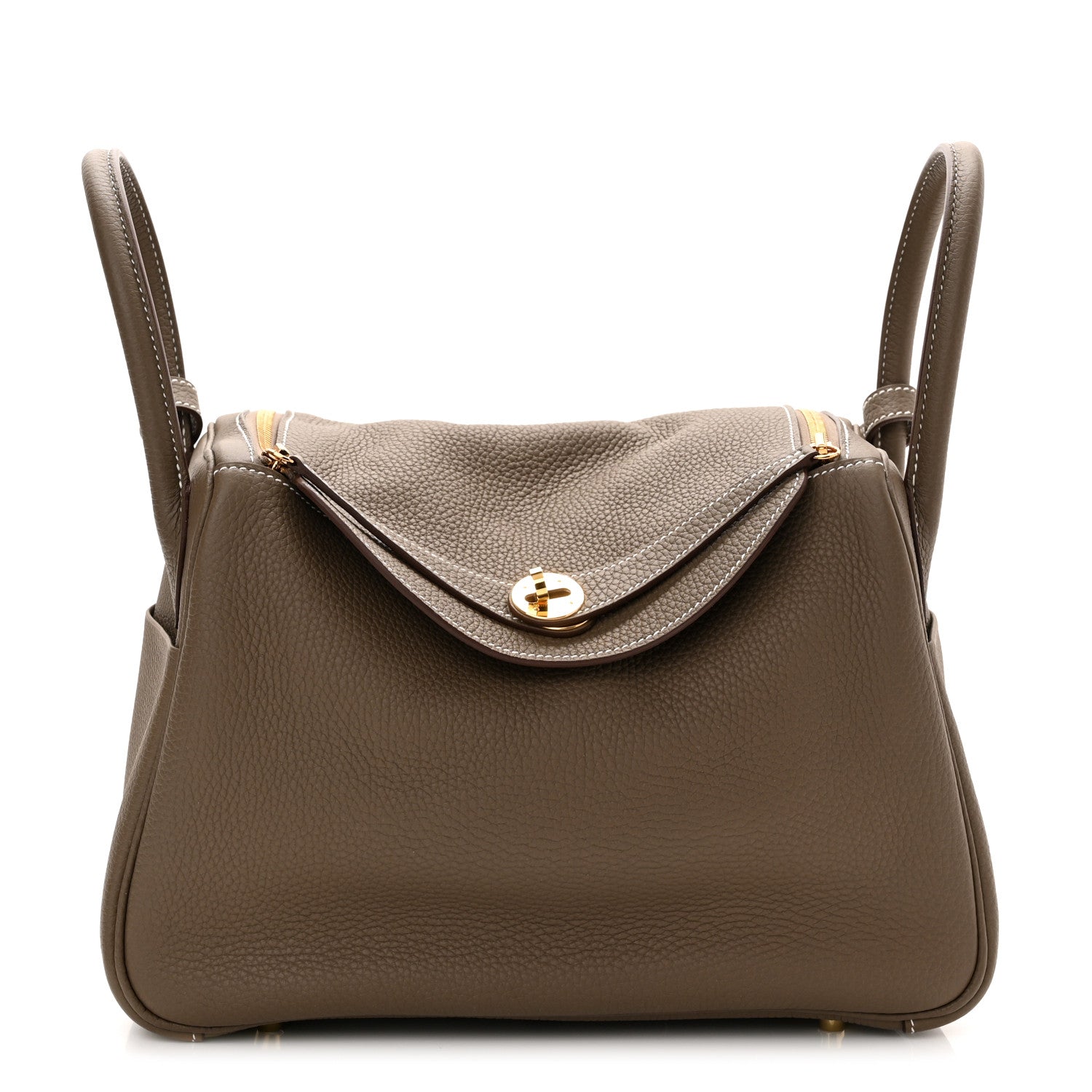 Hermes Taurillon Clemence Lindy 30 Etoupe 1 of 9