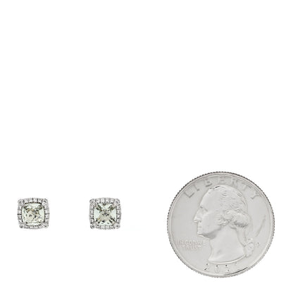 David Yurman Sterling Silver Diamond Prasiolite Petite Chatelaine Pave Bezel Stud Earrings 2 of 4