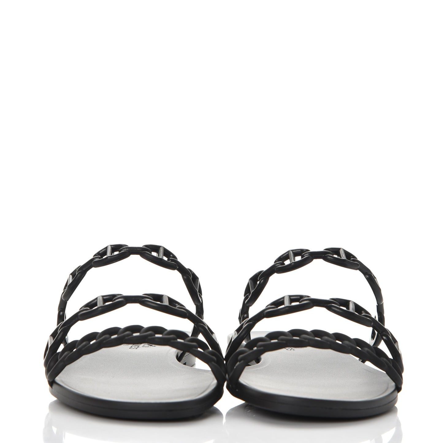 Rubber Chaine d'Ancre Rivage Sandals 35 Black