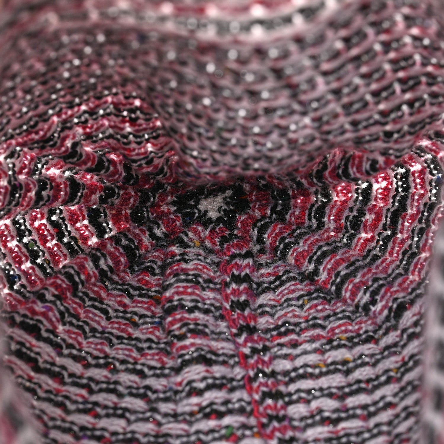 Chanel Cashmere CC Beanie Hat Pink Multicolor 4 of 6
