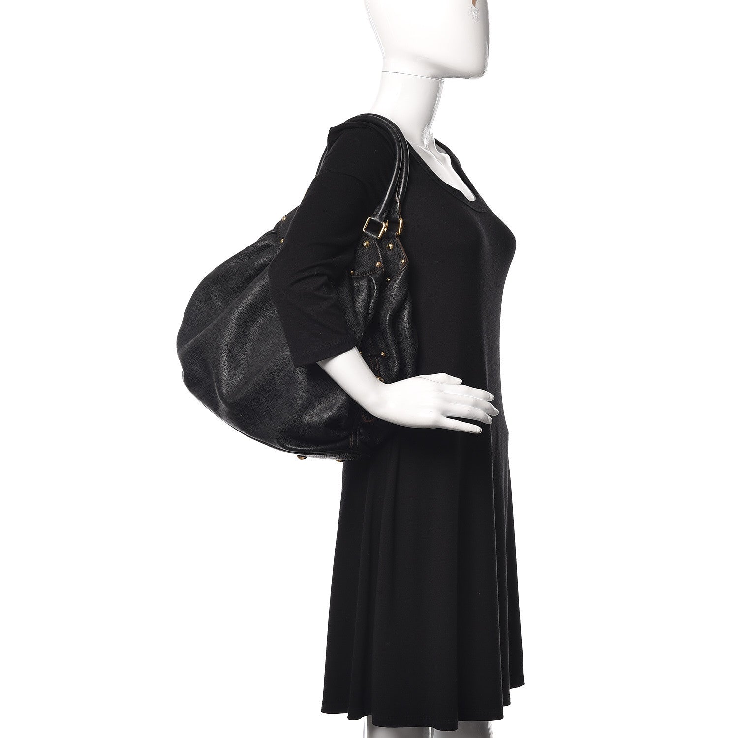 Louis Vuitton Mahina L Black 2 of 16
