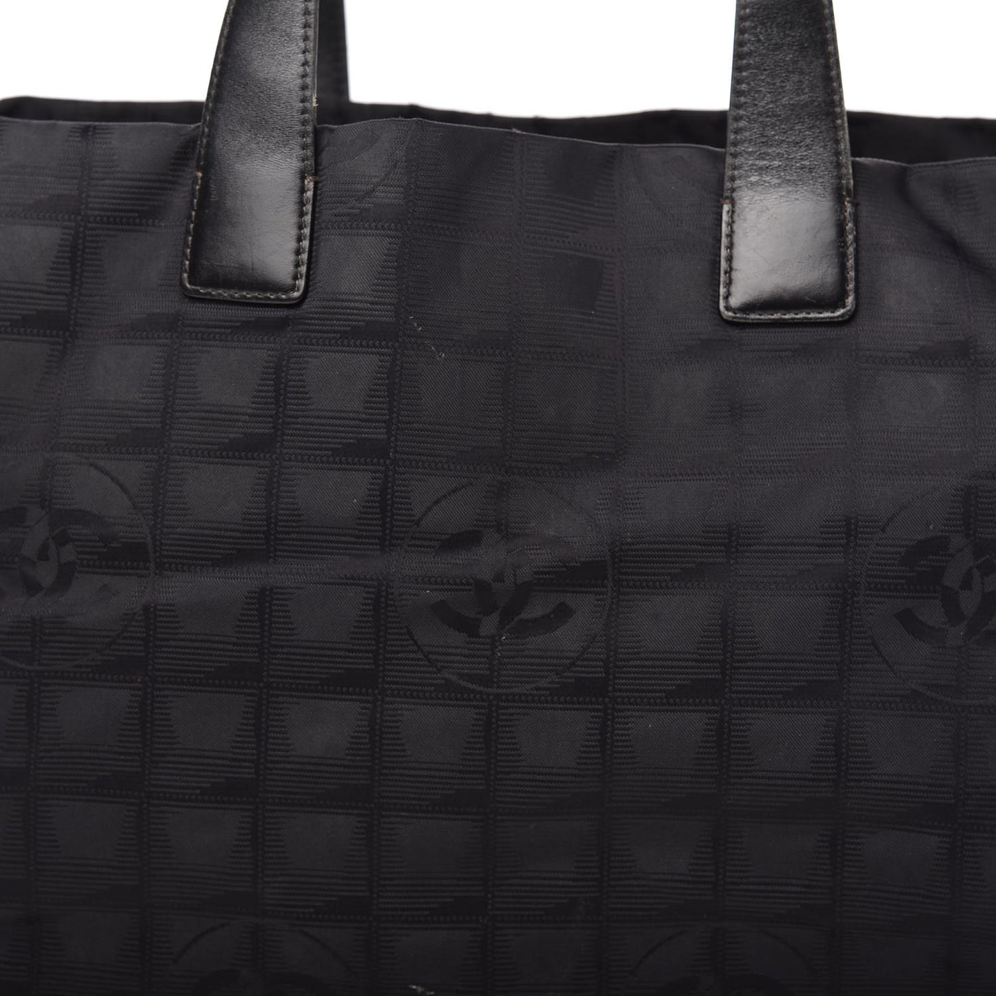 Nylon Medium Travel Tote Black
