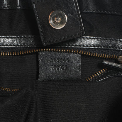 Gucci Monogram Medium Jockey Tote Black 7 of 9