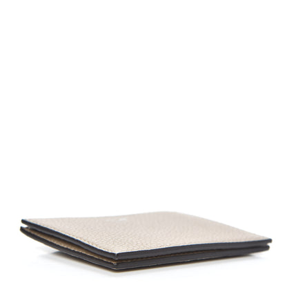 Celine Drummed Calfskin Gusset Card Holder Dune 4 of 7