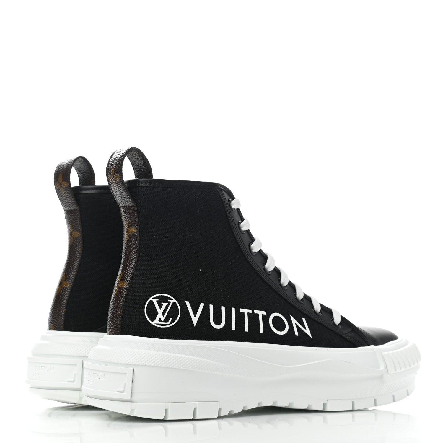 Louis Vuitton Canvas LV Squad Sneaker Boots 38 Black 4 of 9