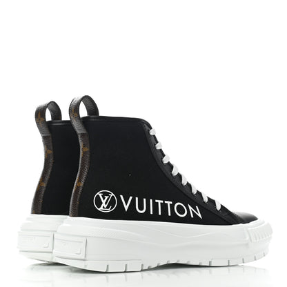 Louis Vuitton Canvas LV Squad Sneaker Boots 38 Black 4 of 9