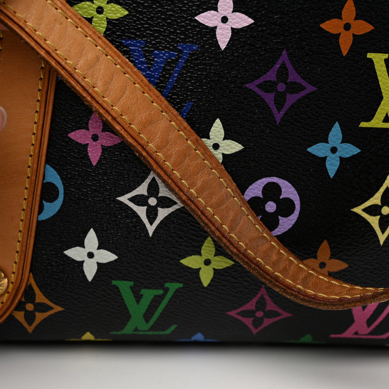 Louis Vuitton Monogram Multicolor Aurelia MM Black 12 of 13