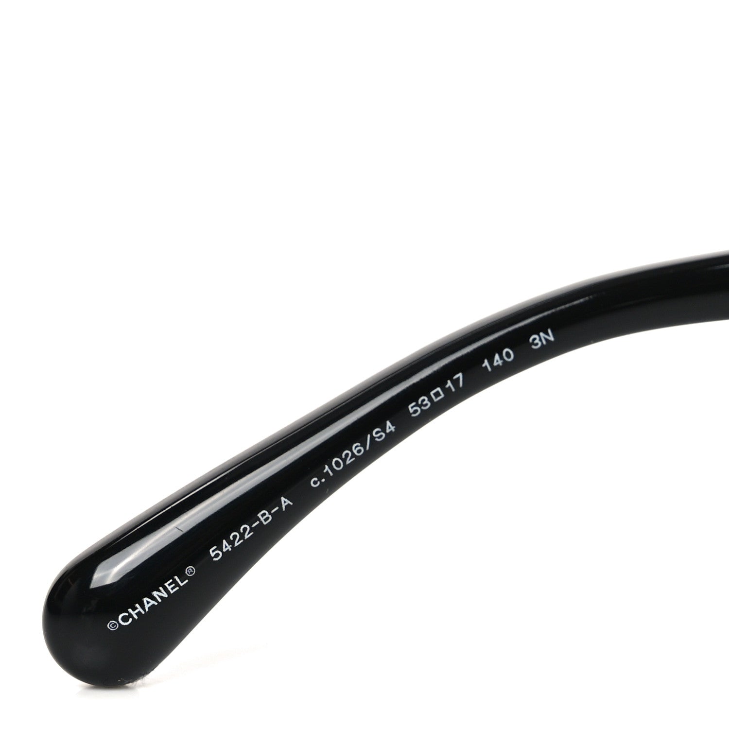 Chanel Acetate Strass Square Sunglasses 5422-B-A Black White 5 of 7