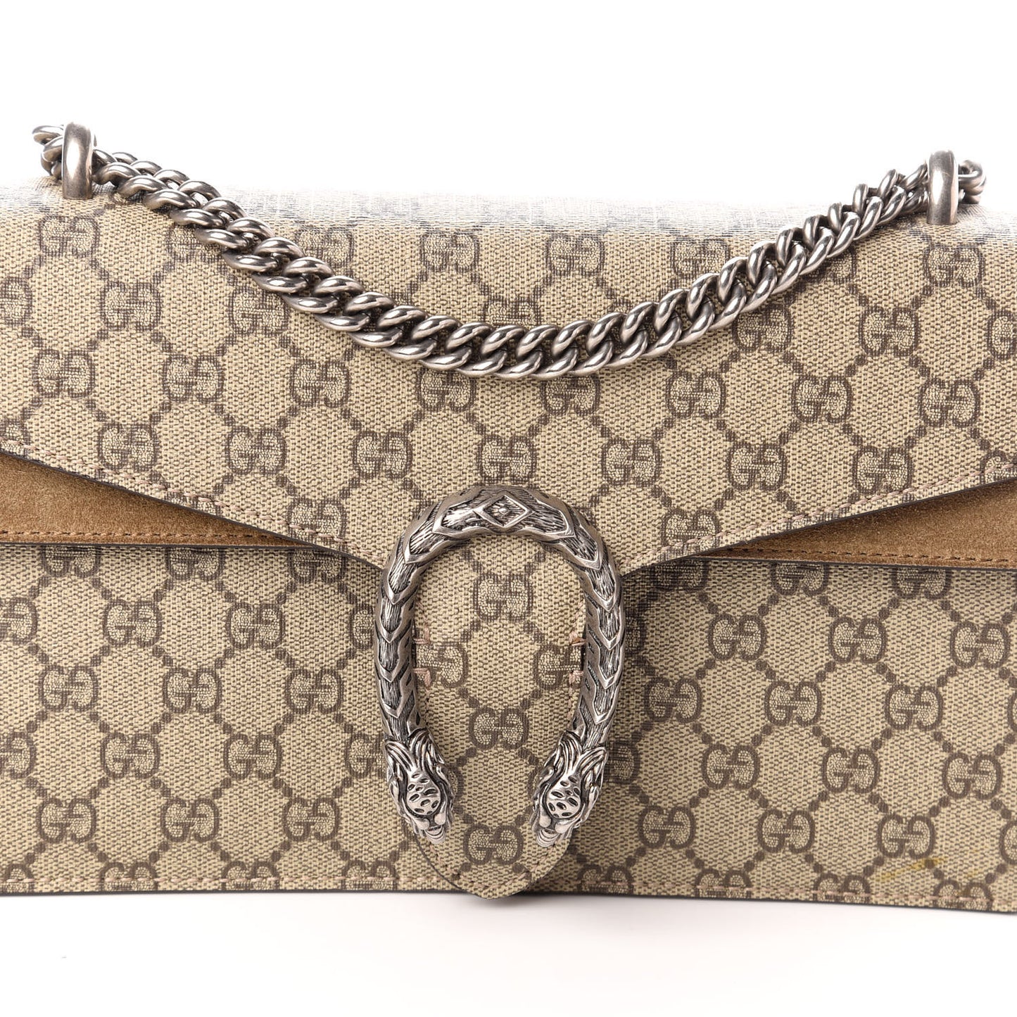 GG Supreme Monogram Small Dionysus Shoulder Bag Taupe