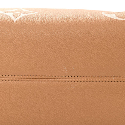 Louis Vuitton Empreinte Monogram Giant Onthego MM Arizona Creme 10 of 15