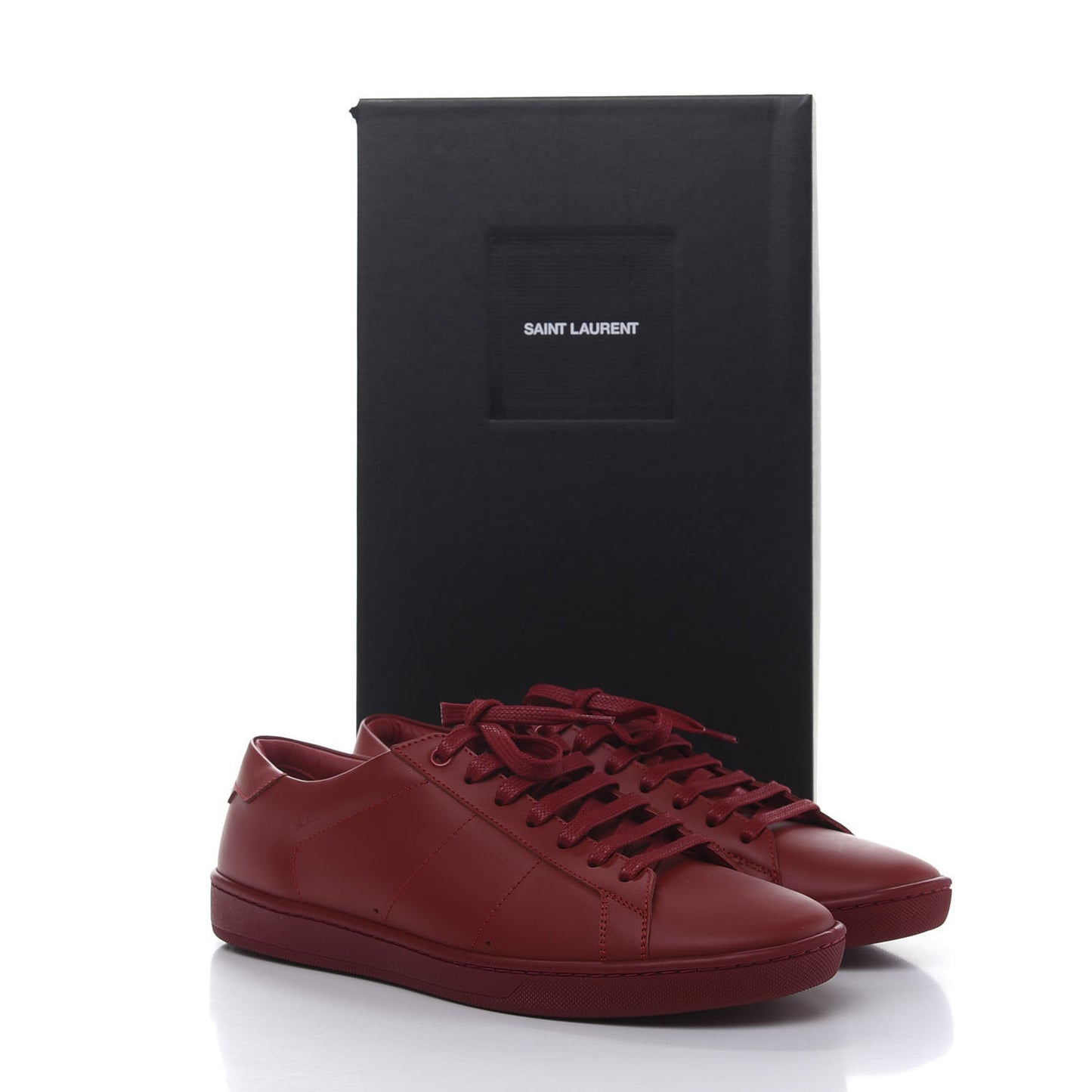 Calfskin Mens Alpha Sneakers 41 Rouge Eros