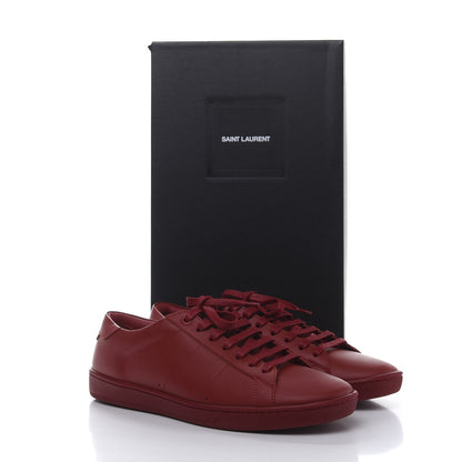 Saint Laurent Calfskin Mens Alpha Sneakers 41 Rouge Eros 9 of 9