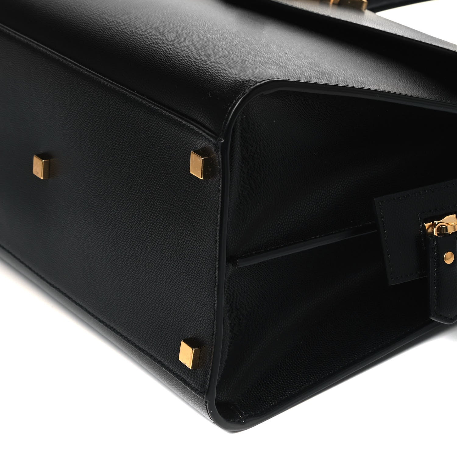 Saint Laurent Grain De Poudre Medium Uptown Tote Black 8 of 8