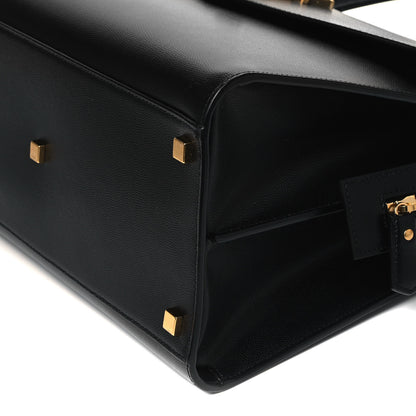 Saint Laurent Grain De Poudre Medium Uptown Tote Black 8 of 8
