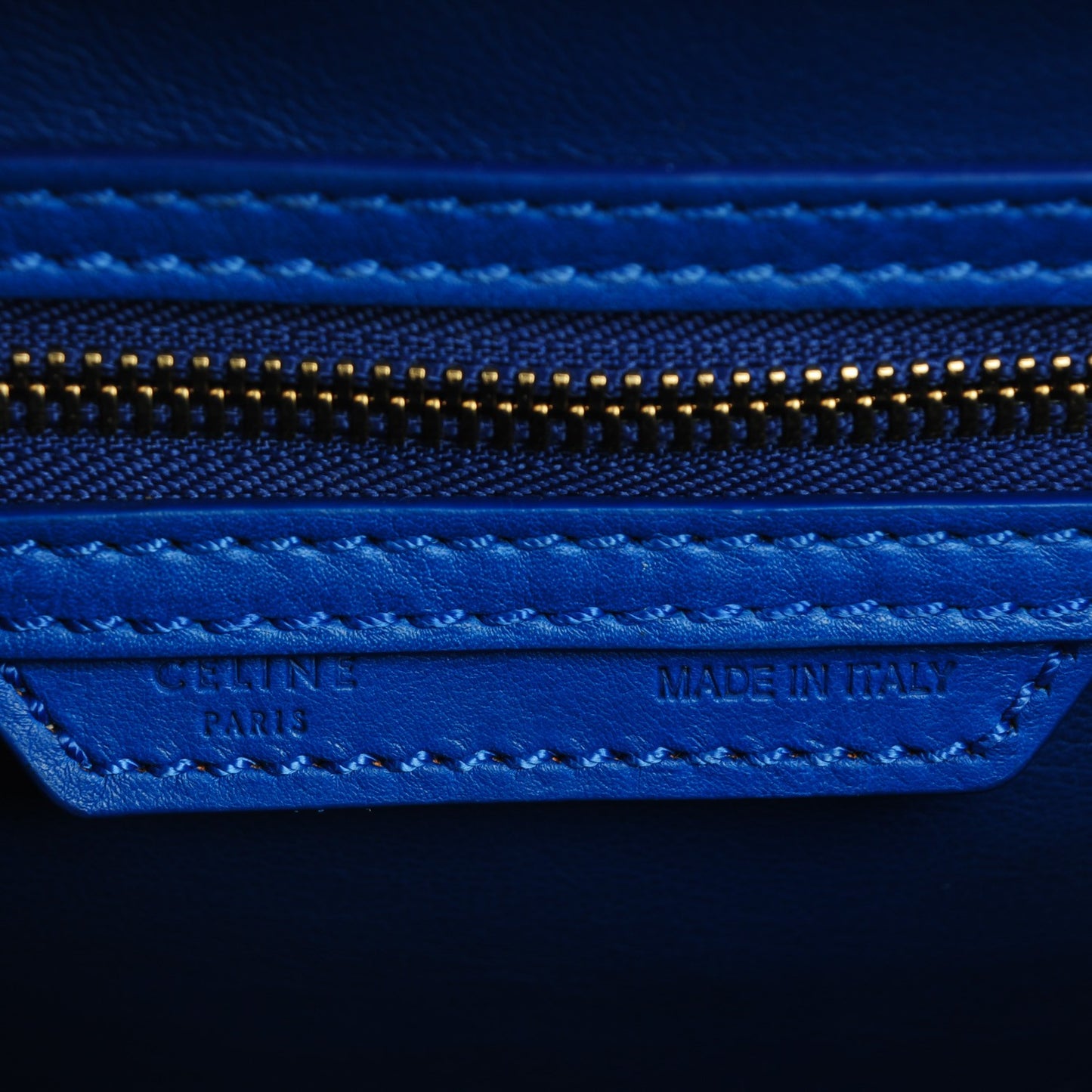 Smooth Calfskin Micro Luggage Royal Blue