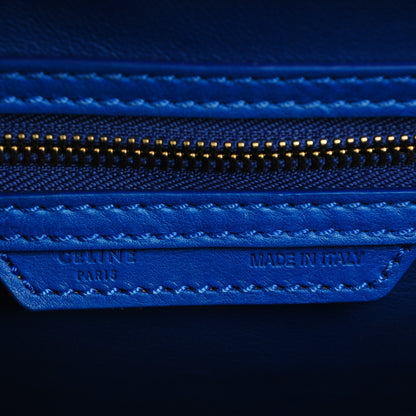 Celine Smooth Calfskin Micro Luggage Royal Blue 7 of 8