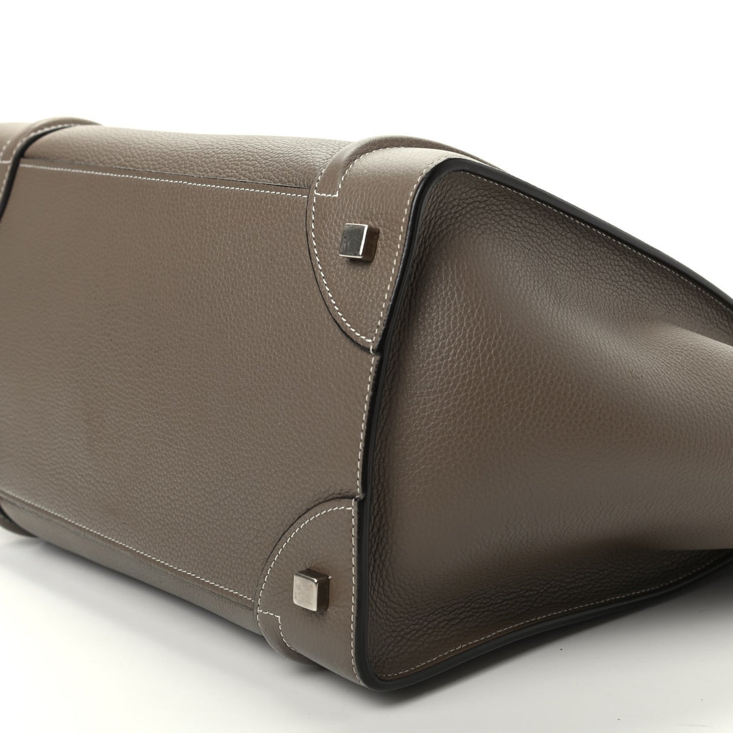 Drummed Calfskin Mini Luggage Souris