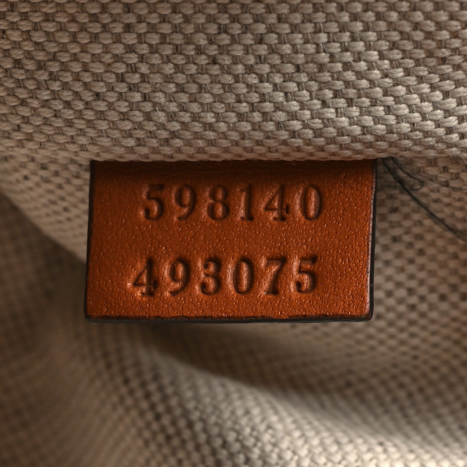 Gucci GG Supreme Monogram Calfskin Rhombus Print Medium Ophidia Double Buckle Backpack Beige Ebony Mystic White Hazel Brown 7 of 11