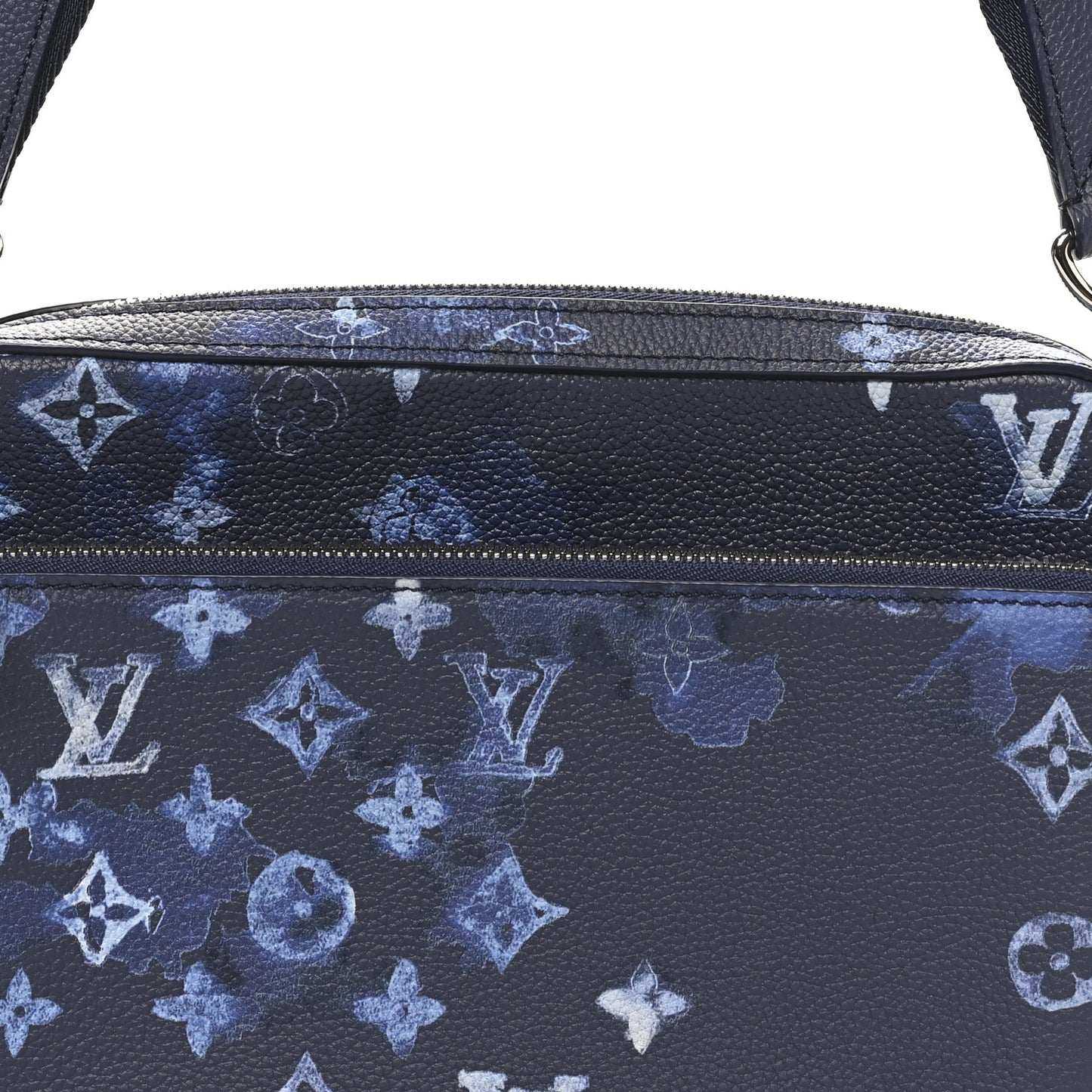 Monogram Ink Watercolor Trio Messenger Bag Blue