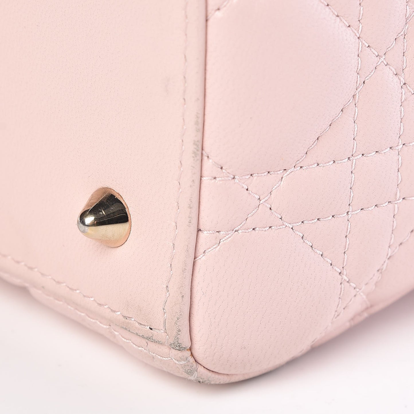 Lambskin Cannage Medium Lady Dior Light Pink