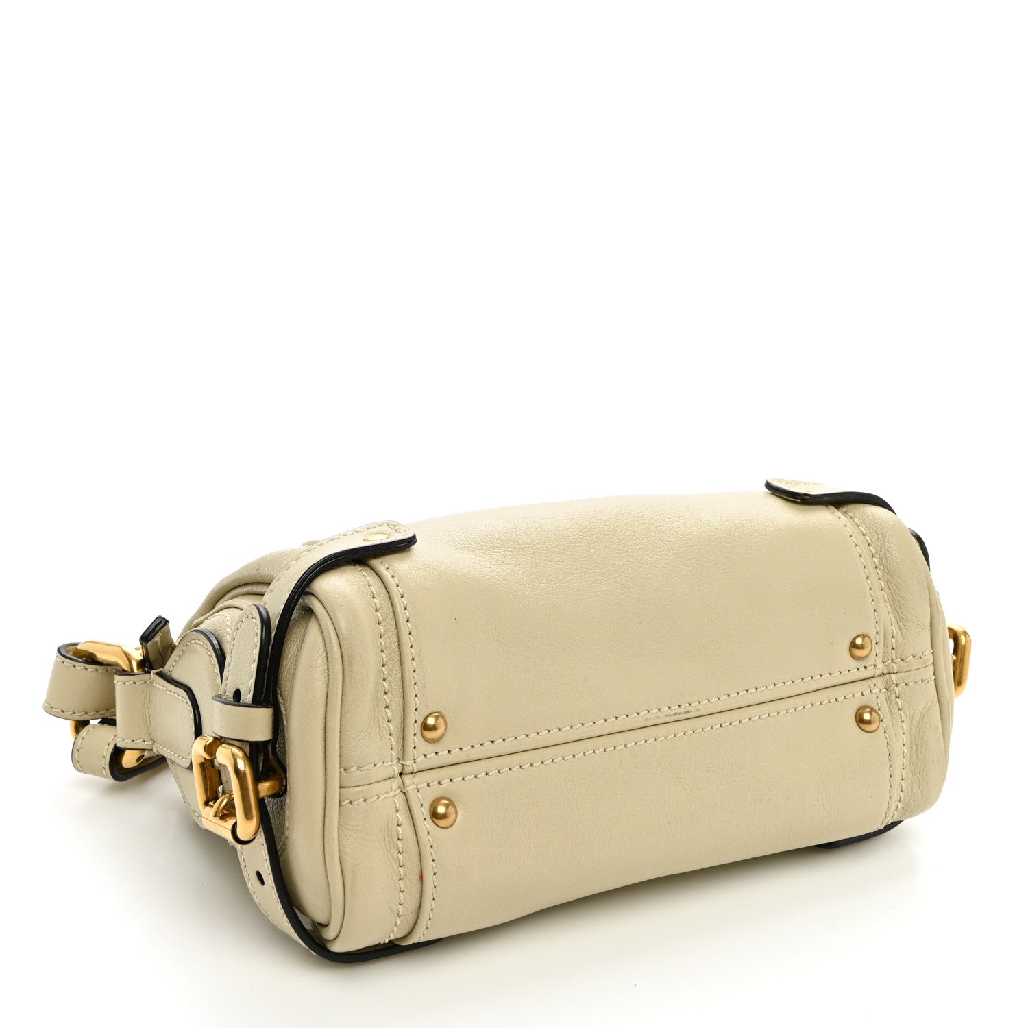 Chloe Grained Buffalo Small Paddington Chain Bag Cloudy Cream 4 of 9
