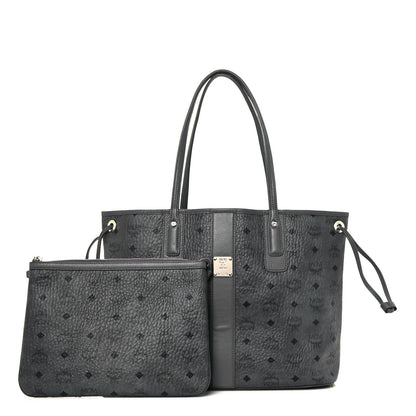 MCM Visetos Medium Liz Reversible Shopper Tote Grey 1 of 21