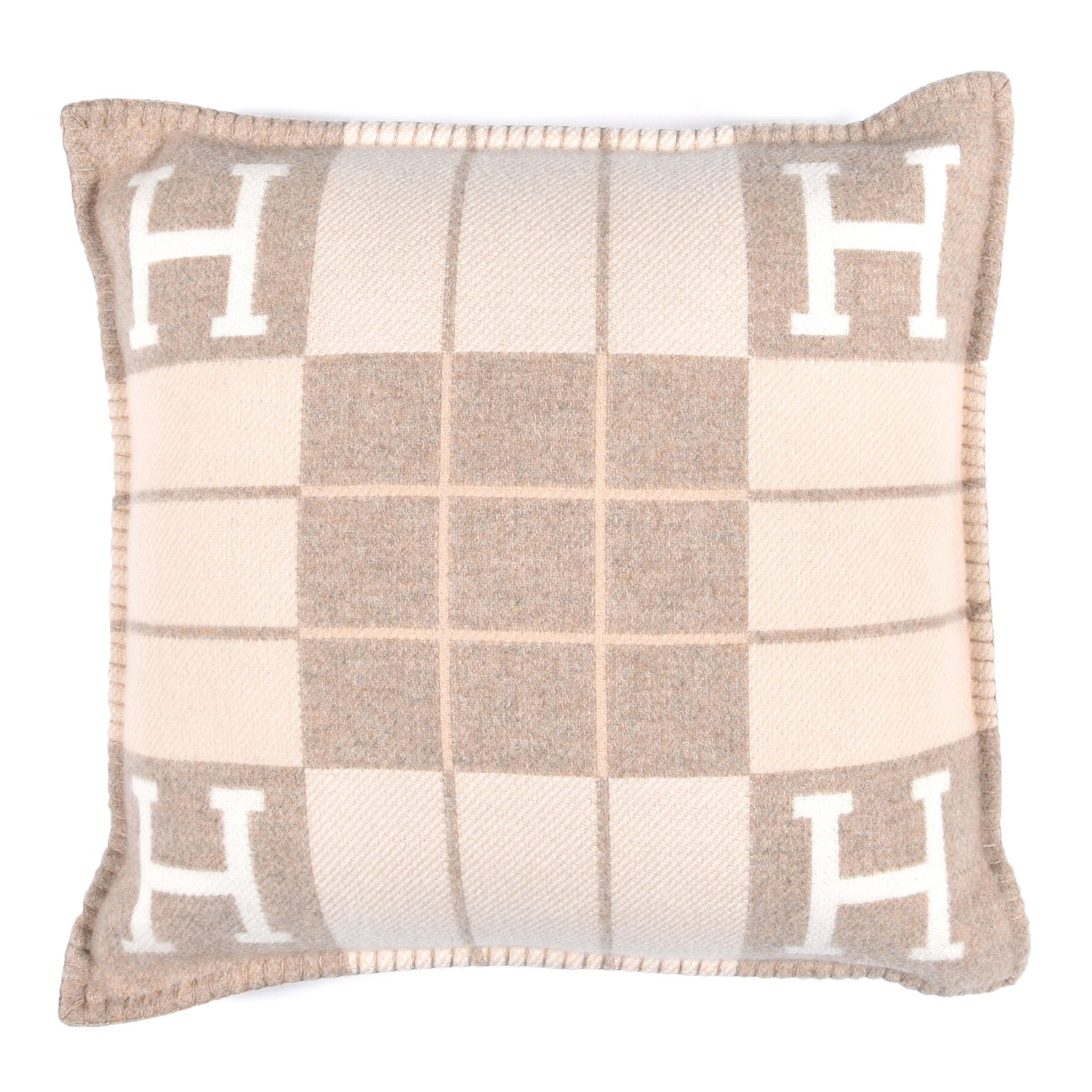 Hermes Wool Cashmere Avalon III Pillow PM Coco Camomille 1 of 4