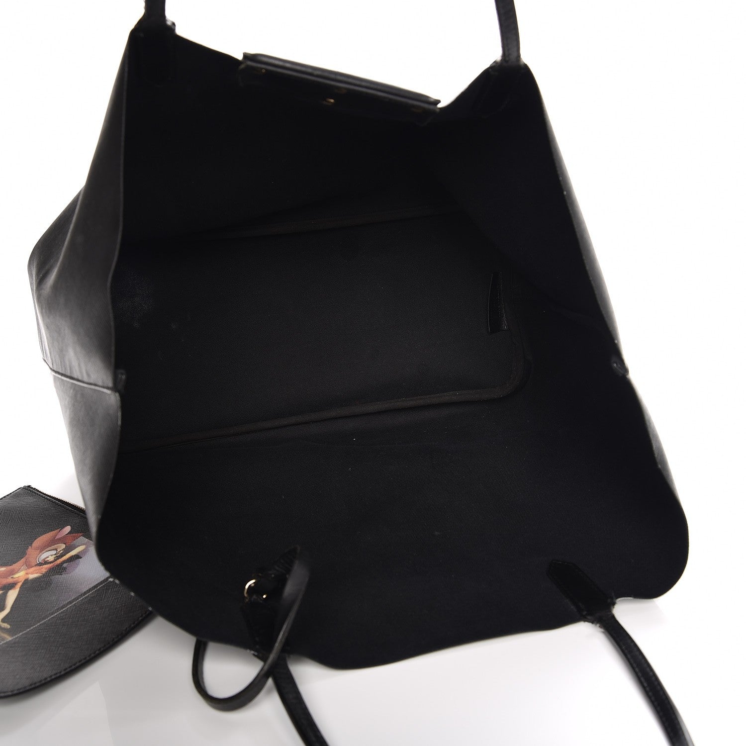 Givenchy Textured Coated Canvas Bambi Print Large Antigona Tote Black 6 of 13