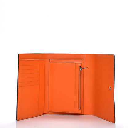 Celine Smooth Lambskin Medium Frame Multifunction Wallet Orange Flamingo 5 of 8