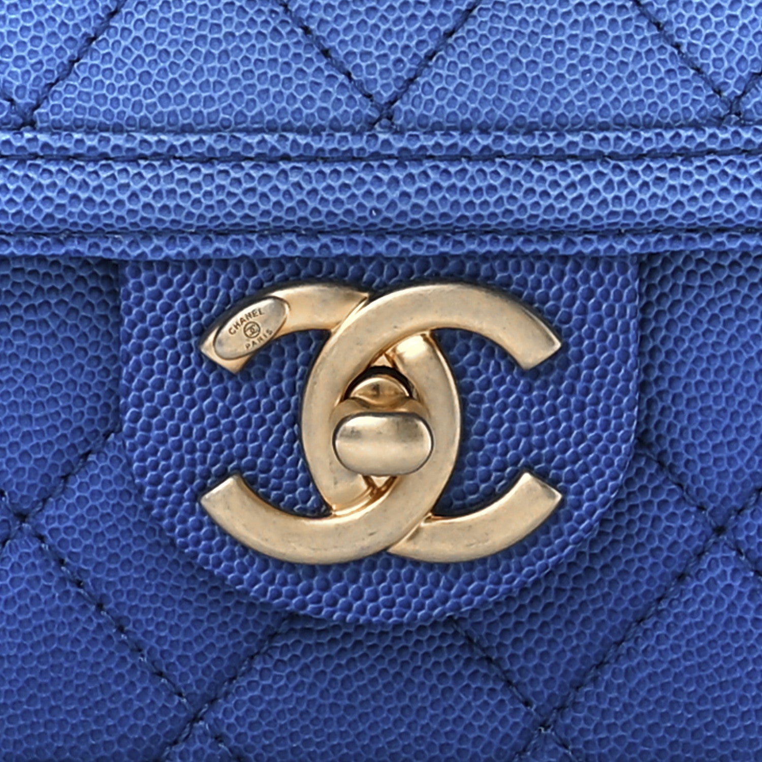Chanel Caviar Quilted Small Sunset On The Sea Flap Blue 9 of 13