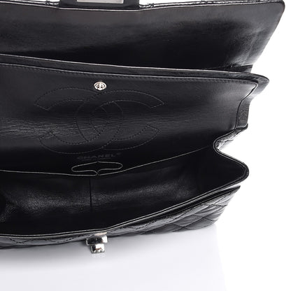 Chanel Metallic Aged Calfskin Quilted 2.55 Reissue 226 Flap Black 5 of 8
