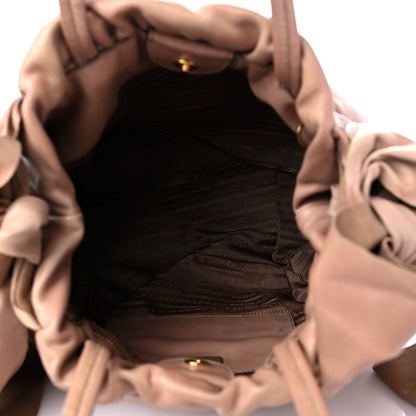 Prada Nappa Bow Tote Tortora 5 of 12