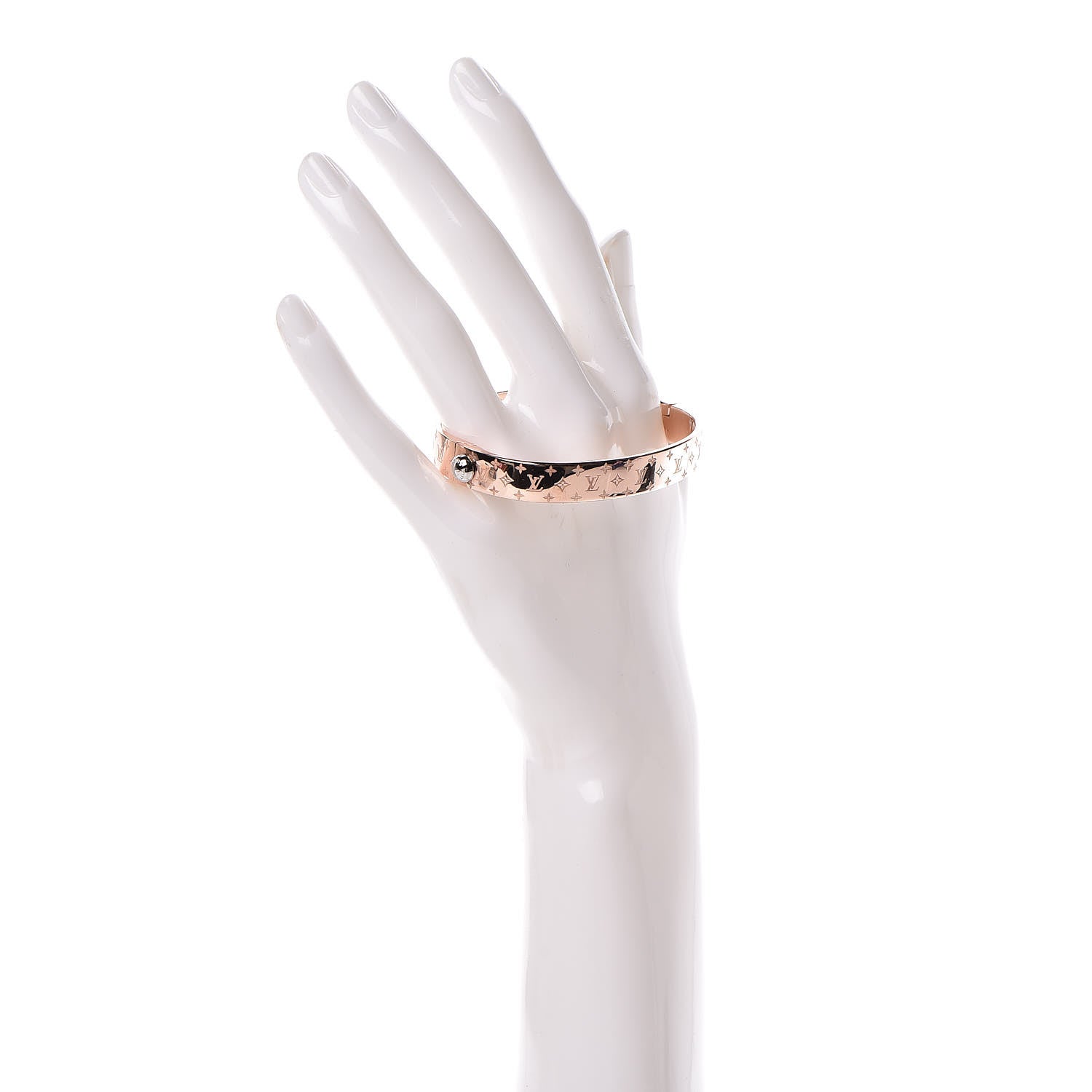 Louis Vuitton Nanogram Cuff M Pink Gold 2 of 6