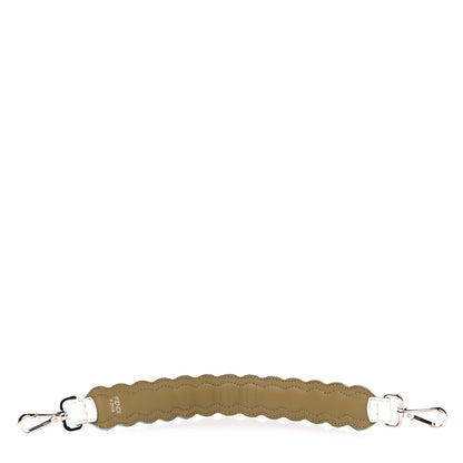 Fendi Vitello Dolce Scalloped Spike Studded Mini Strap You White Camaleonte Coral Pink 2 of 3