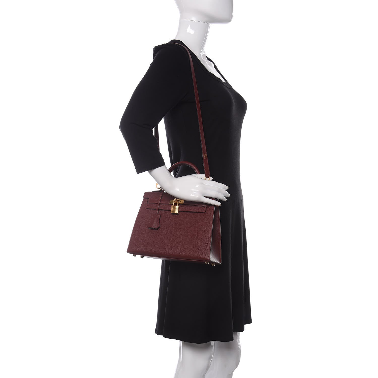 Hermes Epsom Kelly Sellier 25 Rouge H 2 of 11