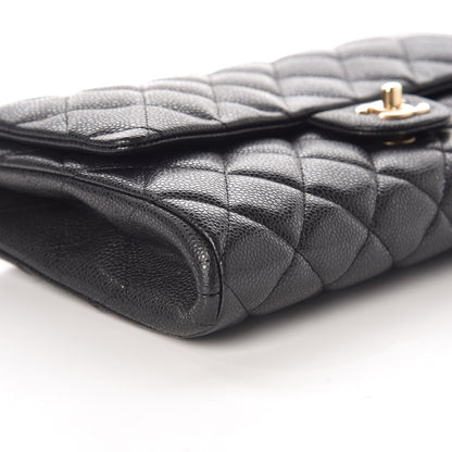 Chanel Caviar Quilted Clutch With Chain Flap Black 5 of 10